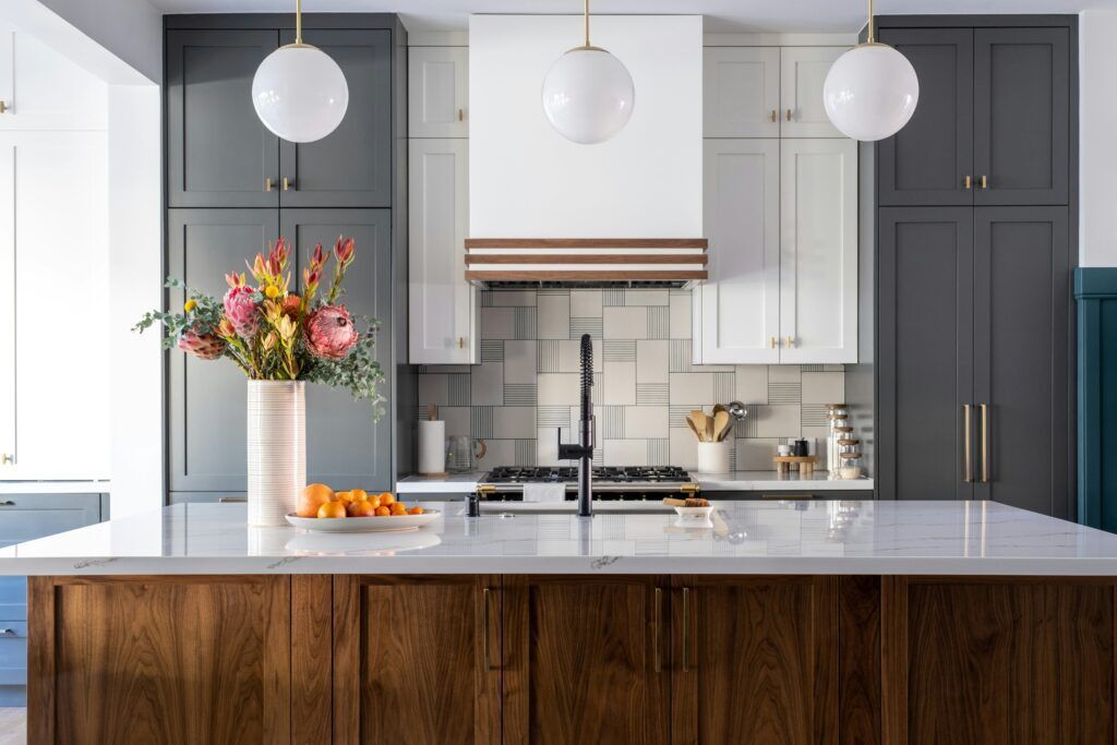 An aesthetically remodeled kitchen